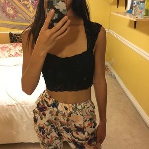 Lace crop top